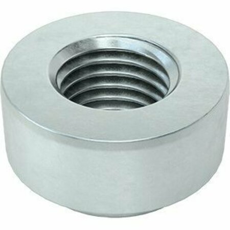 BSC PREFERRED Zinc-Plated Steel Press-Fit Nut for Sheet Metal 1/4-28 Thread for 0.056 Minimum Panel Thick, 10PK 95185A380